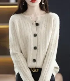 人気商品✨カーディガン レディース 秋冬 ニット ゆったり カジュアル　無地