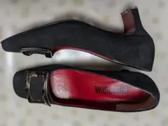 MOSCHINO ブラック スエード パンプスのサムネイル