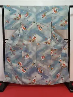 ［小紋］　新品未使用品　しつけ有り　K-533