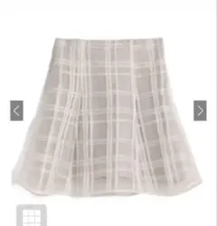 グレイル　インパン裏地付きチェック柄フレアミニスカート