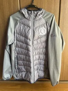 FILA GOLF フード付きメンズジャケット グレー系