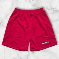【Kappa カッパ】 吸汗速乾 ハーフパンツ 赤 メンズL 日本製のサムネイル