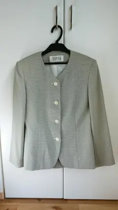 ノーカラージャケット&スカート セット