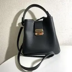 値下げ中！ 2way バック 黒 レディース ハンドバック