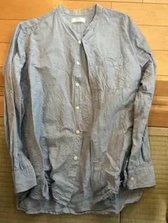 UNIQLO 長袖シャツ M ライトブルー