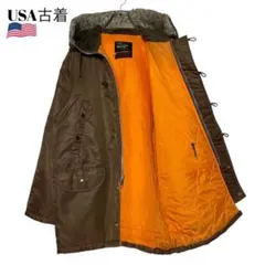 USA古着 マウンテンパーカー モッズコート 茶ブラウン L ジャンパー