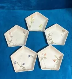 香蘭社 花柄角皿 5枚 - メルカリ