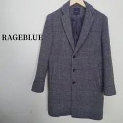 RAGEBLUE レイジブルー チェスターコート ロングコート M グレー