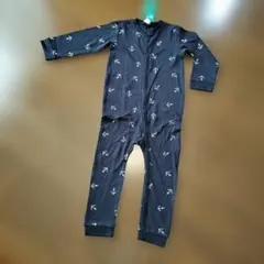 新品！タグ付！H&M アンカー柄 カバーオール 100 定価2499円