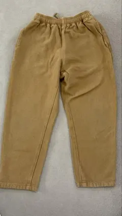 GU フランネルシェフパンツ 130 ベージュ