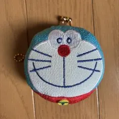 レア☆未使用☆ちりめんドラえもんがま口コインケース☆日本伝統ちりめん