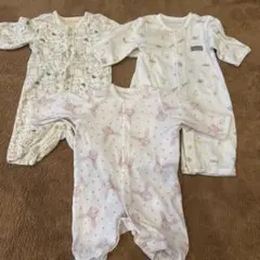 ベビー ロンパース 長袖 50~60サイズ 西松屋 3枚セット