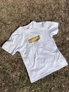 Supreme box logo glitters gold