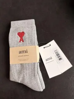 ami alexandre mattiussi ソックス ハート刺繍
