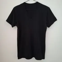 黒 Vネック ヒートテック メンズMサイズ