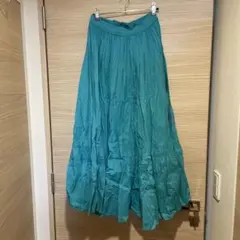 ユナイテッドアローズ　ロングフレアスカート　コットン100%