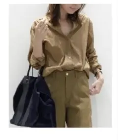 CTN LAWN SHIRTS キャメルのサムネイル