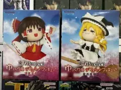 東方Project ゆっくり風デフォルメフィギュア 霧雨魔理沙　博麗霊夢