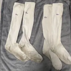 ホワイトリブ編みソックス 4足セット