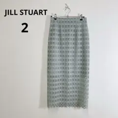 JILLSTUART レース タイトスカート グリーン 総レース 2のサムネイル