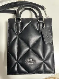 【COACH】ノース サウス ミニ トート・パフィー ダイヤモンド キルティング