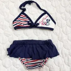 女の子用フリルビキニ水着 90cm