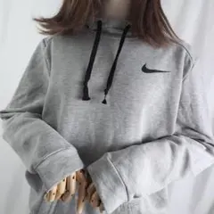 NIKE ナイキ スウェットパーカー Lサイズ グレー系 フーディ 古着