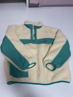 X-girl エックスガールフリースジャケット ハーフジップ クリーム