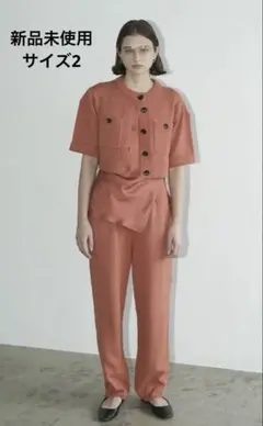 CLANE HALF SLEEVE KNIT TOPS & PANTS SET