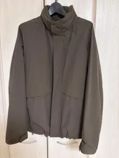 UNIQLO ウインドプルーフスタンドブルゾン ブラウン L