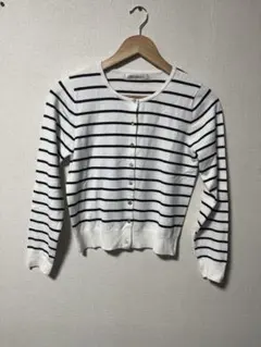MISCH MASCH ミッシュマッシュ　ボーダーカーディガンのサムネイル