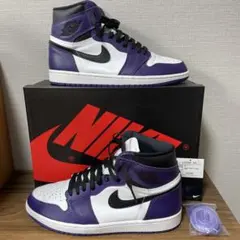 AIR JORDAN 1 Court Purple 2.0 28.5cm