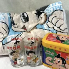 【希少デッドストック】50's 昭和レトロ　湯呑み　鉄腕アトム　鉄人28号 希少デッドストック】50's 昭和レトロ 湯呑み 鉄腕アトム 鉄人28号