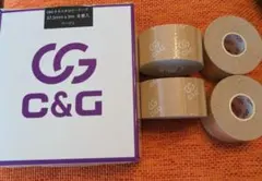 C&G キネシオロジーテープ 37.5mm×5m 4巻のみ ベージュ