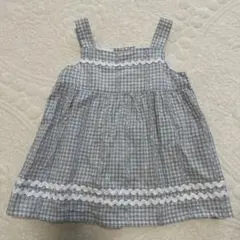 《Bebe》ベベ ワンピース　ギンガムチェック　90㎝