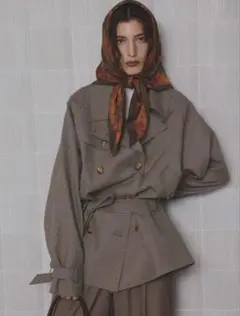 （新品）AMERI DADDY MIDI TRENCH COAT Mixのサムネイル