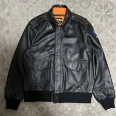 19日までWills &  - ウィリス アンド ガイガー A-2 A-2 フライト・ジャケット/Willis & Geiger社製（80s）/ゴート