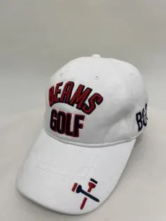 【BEAMS GOLF】キャップ ホワイト スポーツ　ゴルフ