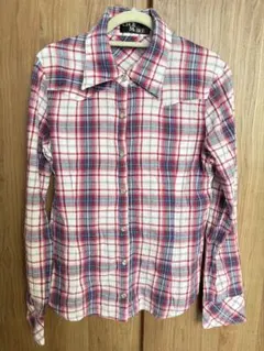【CECIL McBEE】チェック柄 長袖シャツ 赤・青・白