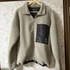 【最終値下げ】古着 Kappa シープ/シャギー スタンドカラーボアジャケット