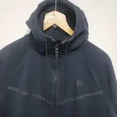 ナイキ トラックパーカー 黒 ジップアップ