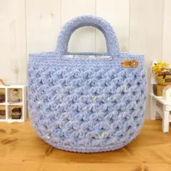 毛糸バッグ ニットバッグ 手編みバッグ ハンドメイドバッグ