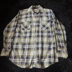Dickies ネルシャツ チェックシャツ S プリント