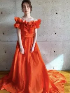 THE URBAN BLANCHEカラードレス オレンジ