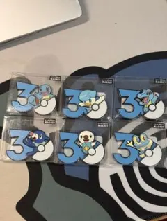 ポケモン 30周年 マグネット水属性　6点セット