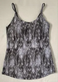 easyoga ヨガタンクトップ サイズ6 グレーベース柄