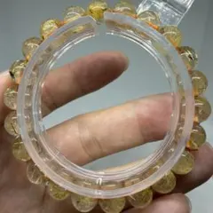 081 ゴールド タイチン ルチル クォーツ パワーストーン　浄化　財運