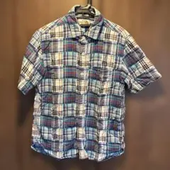 古着 THE NORTH FACE 半袖シャツ M チェック柄