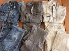 寅壱 メンズ デニム作業服 3枚セットのサムネイル