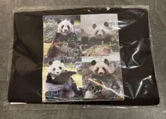 アドベンチャーワールド　パンダファミリー トートバッグ 黒